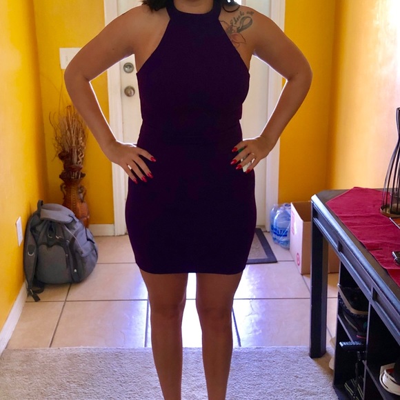 NWT BEE Smart Eggplant Sleeveless Party Dress 💜 - Picture 7 of 8